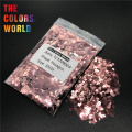 TCM0900A Coral Pink Color Metallic Luster Hexagon Shape Nail Glitter Nail Art Decoration Makeup Gel Body Glitter Handwork DIY