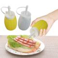 Small Size Plastic Sauce Squeeze Bottle Tomato Ketchup Cream Sauce Jam Salad Seasoning Bottle Dispenser Single Color Random