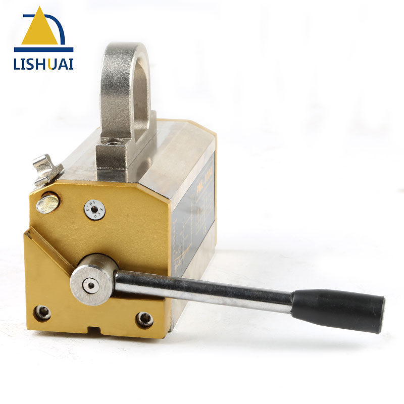 LISHUAI 100KG(220Lbs) Permanent Magnetic Lifter/Permanent Lifting Magnet for Steel Plate with CE Certified PML-100