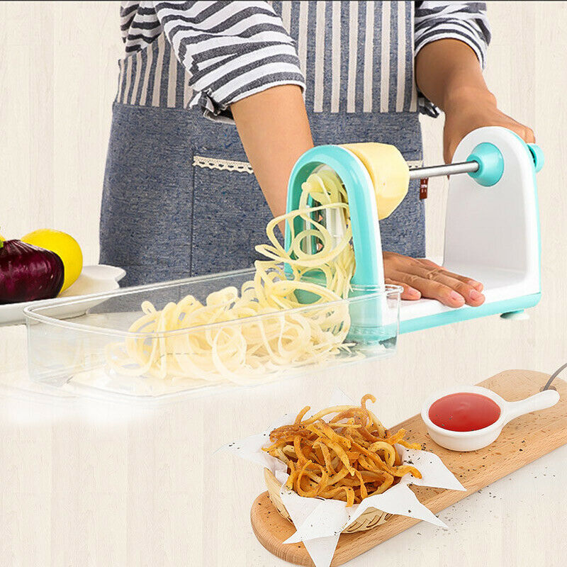 Multifunctional Efficiency Vegetable Spiralizer Folding Veggie Pasta & Spaghetti Potato Vegetable Spiral Cutter Zucchini Slicer