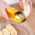 Kitchen Gadget Stainless Steel Banana Slicing Knife Kitchen Cutting Banana Fruit Vegetable Sausage Tool Blade