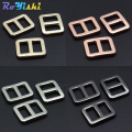 20pcs/pack 3/8" Metal Mix Colors Curve Tri-Glide Slider Adjustable Buckle for Bags Webbing 10mm