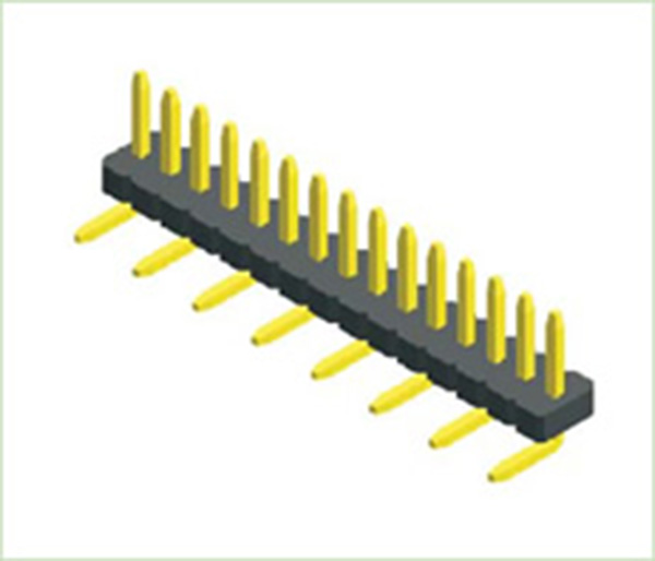 1.27mm(.050") Single Row SMT 180° Vertical Pin Header Strips Connector