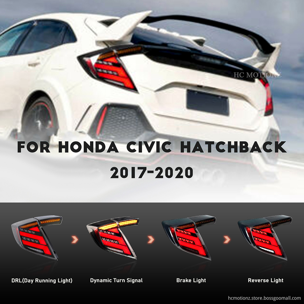 HCMOTIONZ 2017-2020 Honda Civic DRL Rear Back Lamp