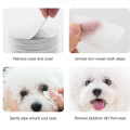 100PCS Pets Dogs Cats Cleaning Paper Towels Eyes Wet Wipes Tear Stain Remover Gentle Non-Intivating Wipes Grooming Supplies