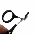 1PC 12.8cm Stainless Steel Eyebrow Trimmer Grooming Eyelash Thinning Shears Comb Face Hair Scissor Clip Cosmetic Makeup Tool