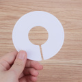 5/10PCS White/Black Round Hangers Rack Plastic Clothing Ring Size Dividers Fits Round/Square Tube Garment Tags Size Marking Ring