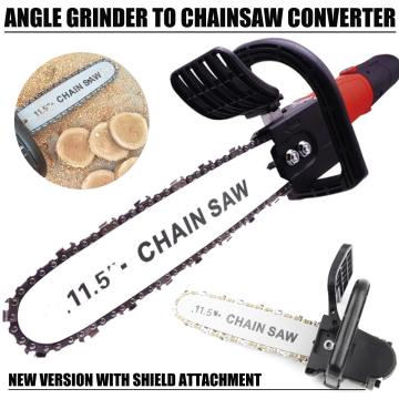 Drillpro Upgrade 11.5inch Electric Chainsaw Bracket Adjustable Universal M10/M14/M16 Chain Saw Part Angle Grinder Into Chain Saw