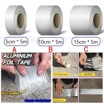 Foil Aluminum Butyl Rubber Tape Self Adhesive Foil Tape WaterProof & UV Resistant Cost-Effective Glass Tape Home Improvement A40