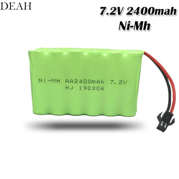 7.2v 2400mah aa nimh rechargeable battery pack for Remote control car model ship battery power diy model making accessories boat