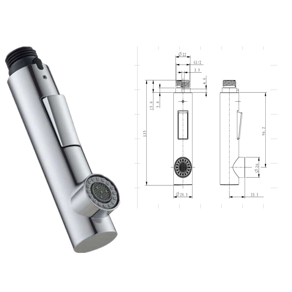 ABS Kitchen Tap Adapter 8 styles Pull Out Parts Kitchen Faucet Replacement Parts Faucet Accessorie Spouts Kitchen Faucet Nozzle