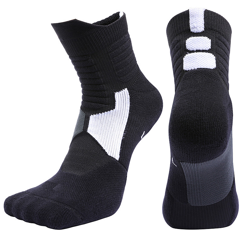 High Quality New Men Outdoor Sports Elite Basketball Socks Men Cycling Socks Compression Socks Cotton Towel Bottom Men's socks