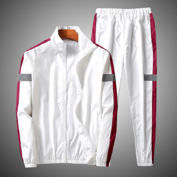 Autumn Winter 2020 Men Tracksuits Set Polyester Sweatshirt Japanese fashion Reflective Jacket+2pc Pants Casual Men's Sports Suit