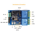 5V/12V WIFI Relay Module ESP8266 IOT APP Remote Controller 2-Channel For Smart Home mobile Phone Automation Board