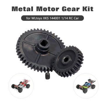 Metal Motor Gear Kit Spur Gear Main Gear 49T 27T For WLtoys XKS 144001 1/14 RC Car