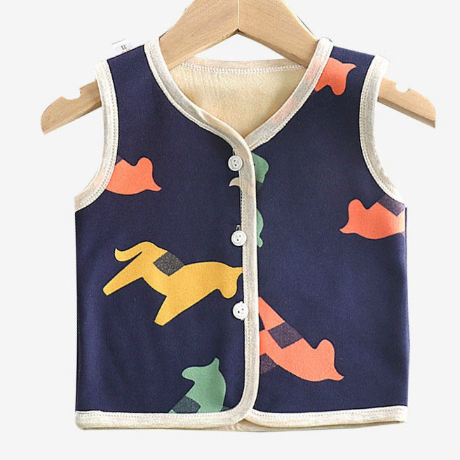 Fashion Winter Warm Kids Baby Girl Warm Waistcoat Jacket Solid Sleeveless O-neck Spring Outwear Autumn Vest 12M-7Y Boys Vest