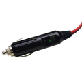 Universal Car 15A Male Plug Cigarette Lighter Adapter Power Supply Cord with 60cm Cable Wire DXY88