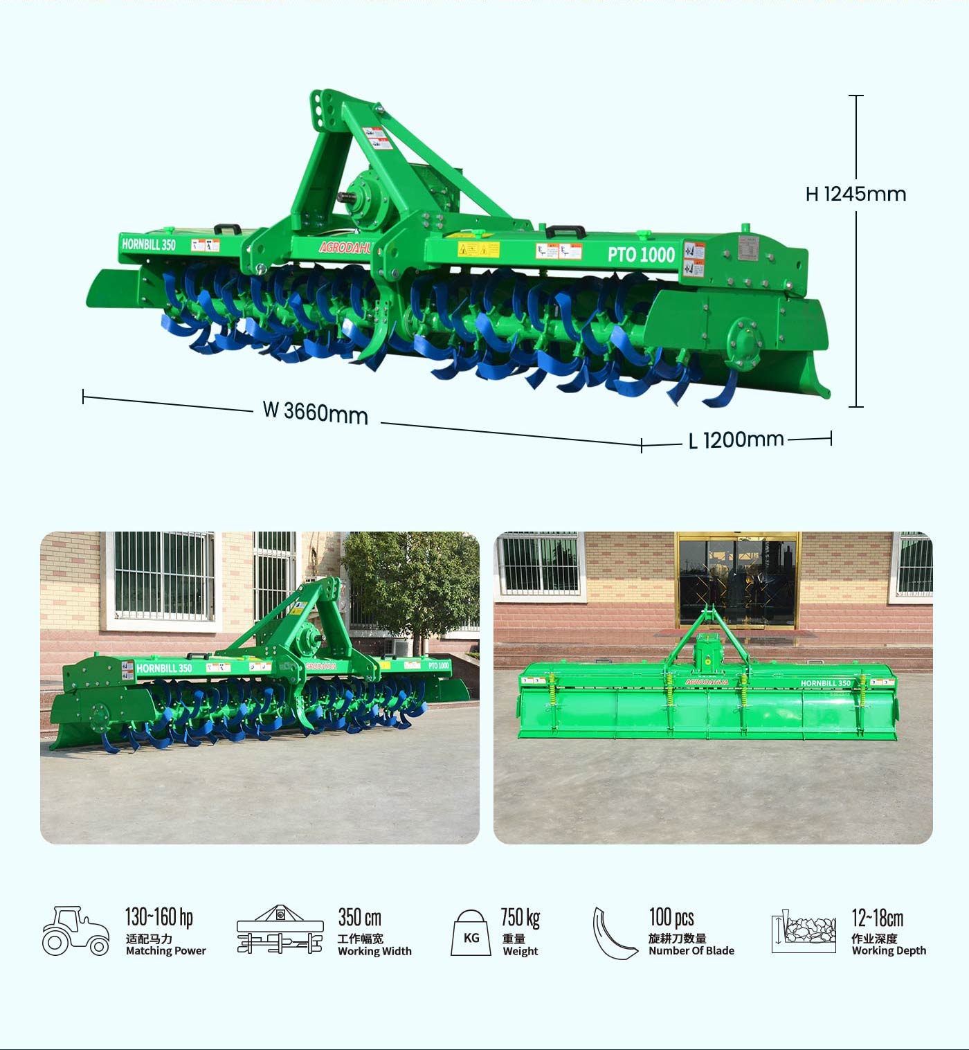 Quality assurance rotary tiller