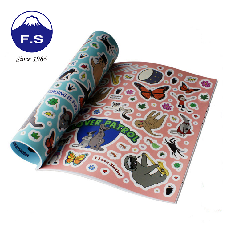 High Quality Children Cartoon Colorful Sticker Books