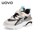 2020 Light Weight Black White New Style Boys And Girls Shoes Walk Autumn PU Fashion Children Sneakers #28-39