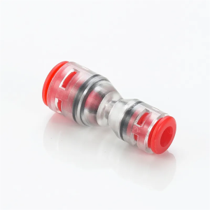 25 Bar 8/6mm plastic pushfit microduct coupler connector