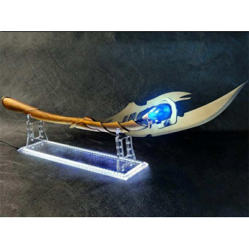 [Metal made] 1:1 115cm metal Loki Chitauri Scepter with LED light include stand Collection model cosplay Costume party