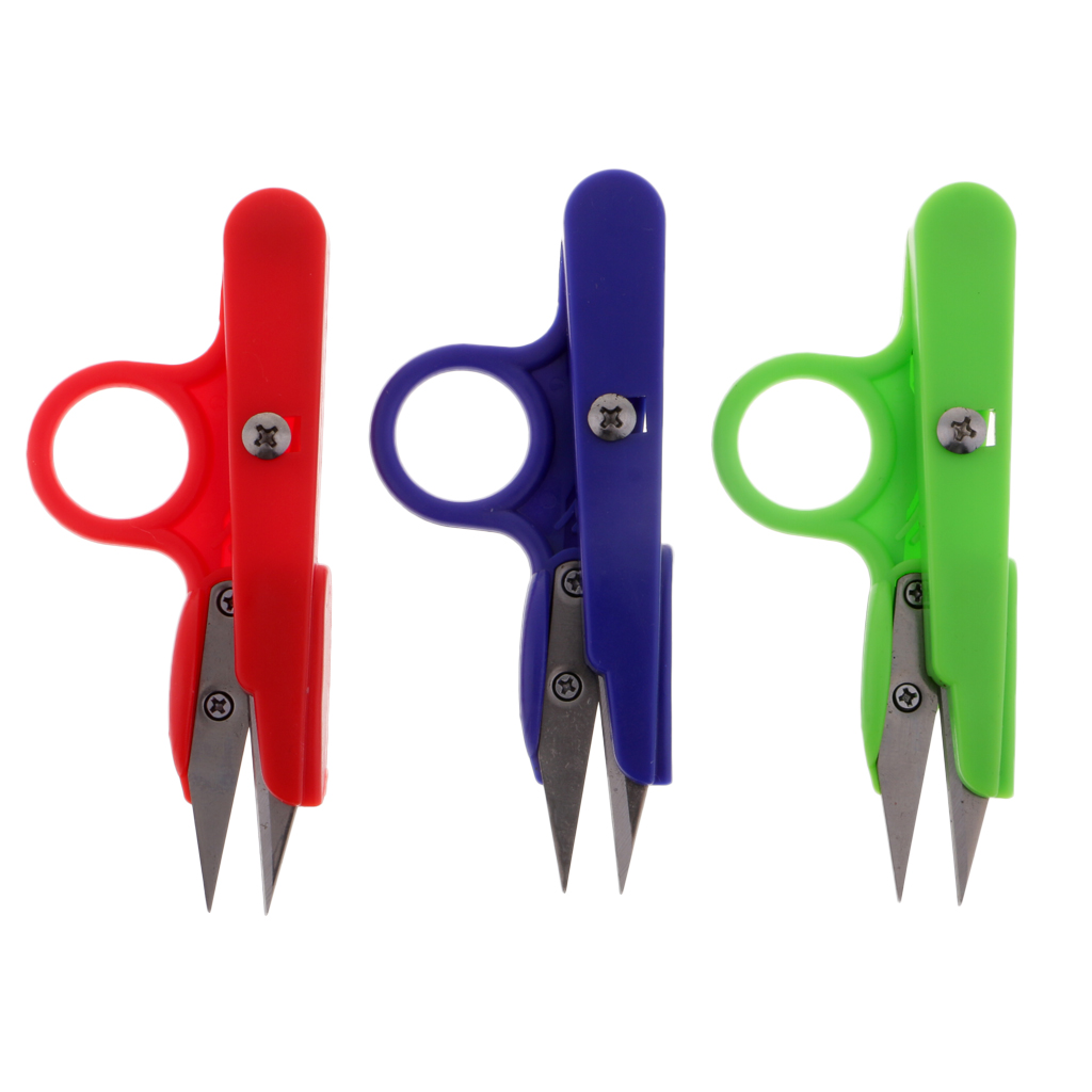 fityle 3Pcs Steel Embroidery Sewing Snips Thread Cutter Scissors Nipper Thrum for Tailor Dressmaker Professional