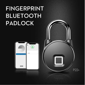 bluetooth Rechargeable Smart Lock Keyless Fingerprint Lock IP66 Waterproof Anti-Theft Security Padlock Door Luggage Lock FLP22