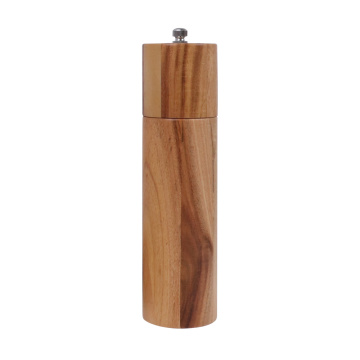 8 inch Adjustable Acacia Wood Salt And Pepper Grinder Multifunctional Wooden Manual Pepper Mills Kitchen Tools