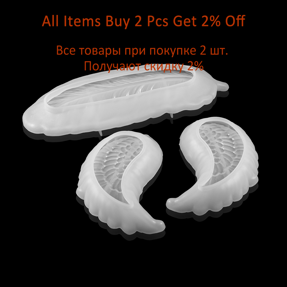 Angel Wing Cake Dish Resin Epoxy Molds Jewelry Storage Box For DIY Afternoon Tea Resin Molds Silicone Sweets Dish Epoxy Moulds