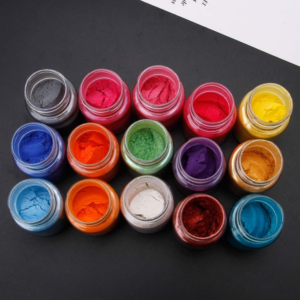 15 Colors Powder Dyes Epoxy Resin Pearl Natural Micas Powder Pigment Handmade Soap Coloring Powder Drop Shipping#35