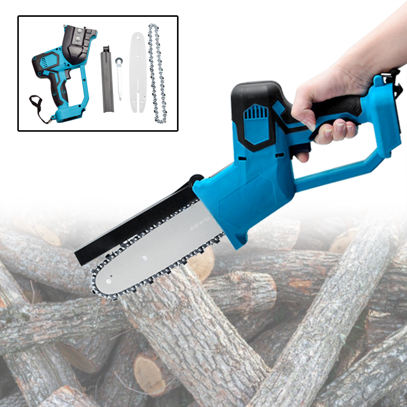 Electric Saw Chainsaw 500m/min Wood Cutters Cordless Bracket Brushless Motor Chain Saw Power Blade Tool For Makita 18V Battery