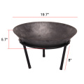 Steel Large Fire Bowl Cast Iron Firepit Modern Stylish Fire Pit Outdoor for Garden Patio Terrace Camping Campfire BBQ Tools