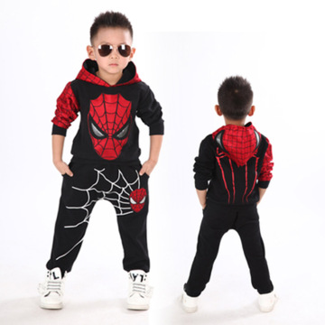 Baby Boy Clothes Cotton Hooded Top+Pants 2 pcs Baby Boy Clothing Set Spider man Toddler Kids Costume Spring Children Clothing