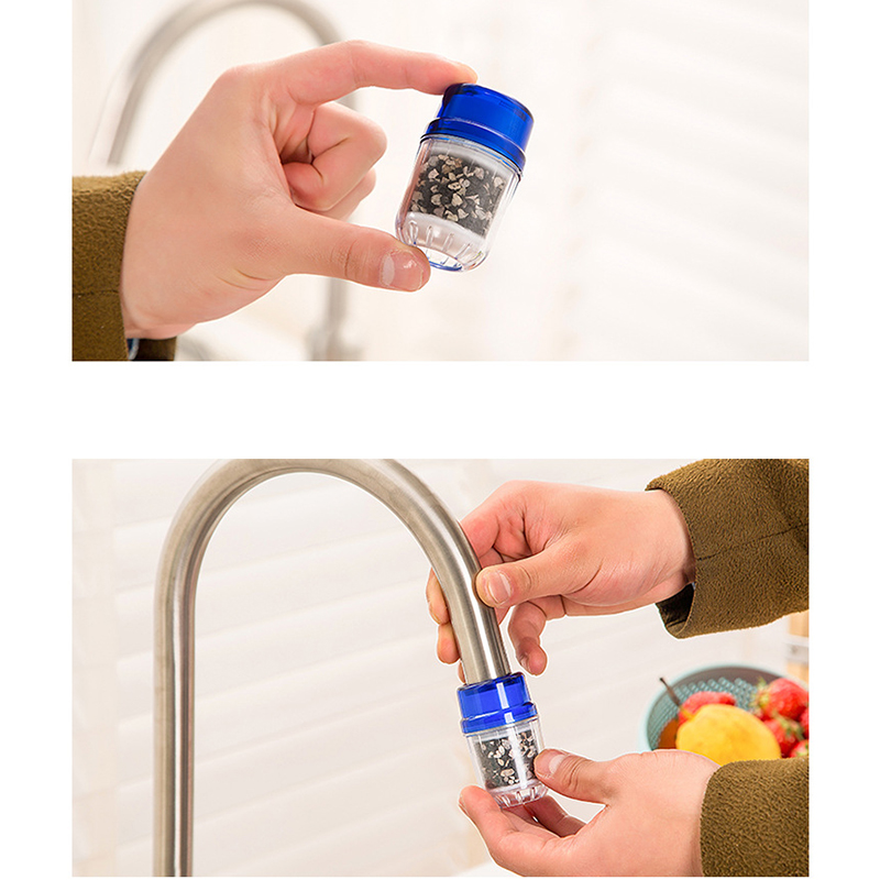 Kitchen Faucet Water Nozzle Filter Healthy Activated Carbon Water Purifier Cleaner Cartridge Bath Kitchen Faucet Tap Accessories