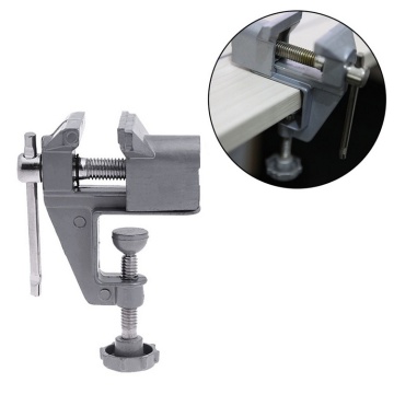 Mini Bench Vise Multifuncational Vise Aluminum Miniature Small Jewelers Hobby Clamp On Table Woodworking Tool Supplies