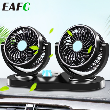 12V/24V Mini Electric Car Fan Low Noise Car Air Conditioner 360 Degree Rotating Cooling Fan in the car Cooler ventilador Summer
