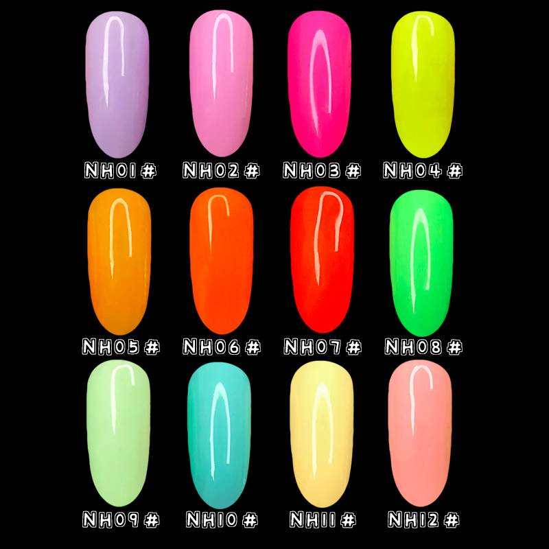 FRANCHESKA 8ML Nail Polish Gel Varnish Hybrid UV For Manicure Neon Color Primer Nail Art gel Extension nail polish Nail Gel DIY