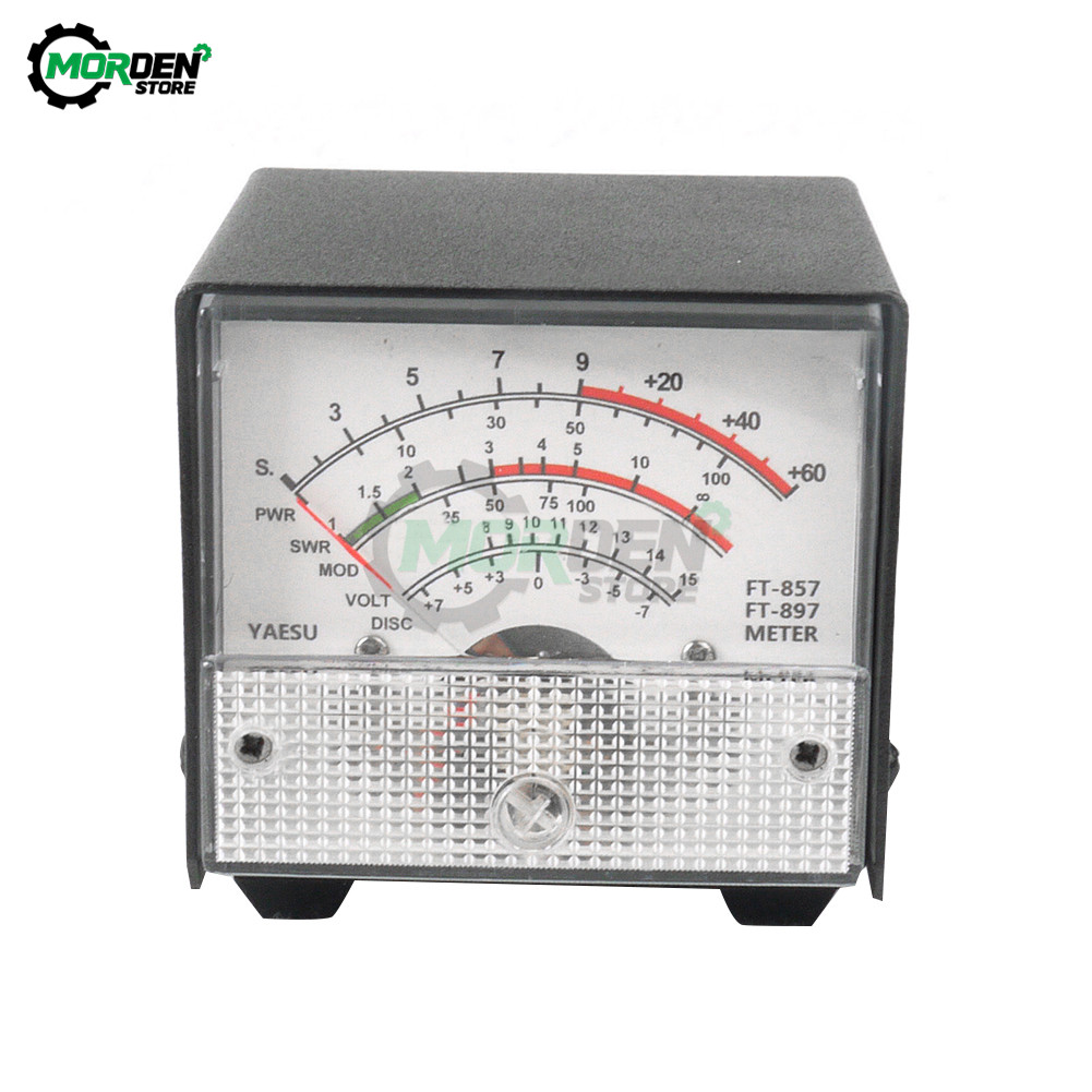 External S Meter SWR Power Meter For FT-857 FT-897 Practical Receive Emission Display Metal Case Cover SWR Meter