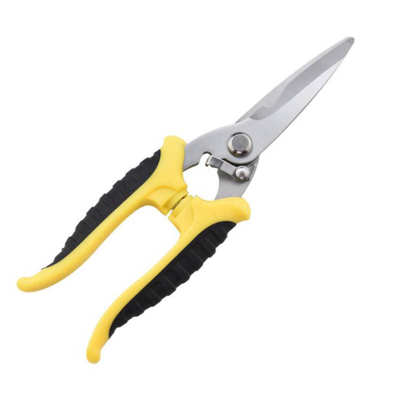 8In Multifunction Metal Scissors Cable Stripping Shears Stainless Steel Electrician Tool