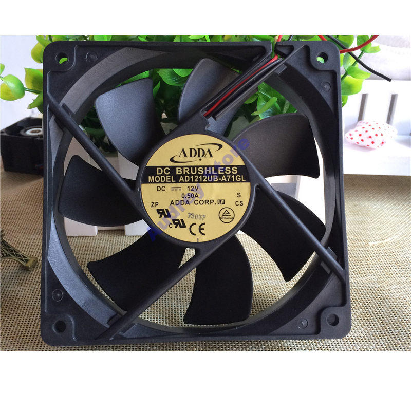 ADDA AD1212UB-A71GL 12025 DC12V 0.5A 6W double ball bearing Cooling fan 2500rpm air blower