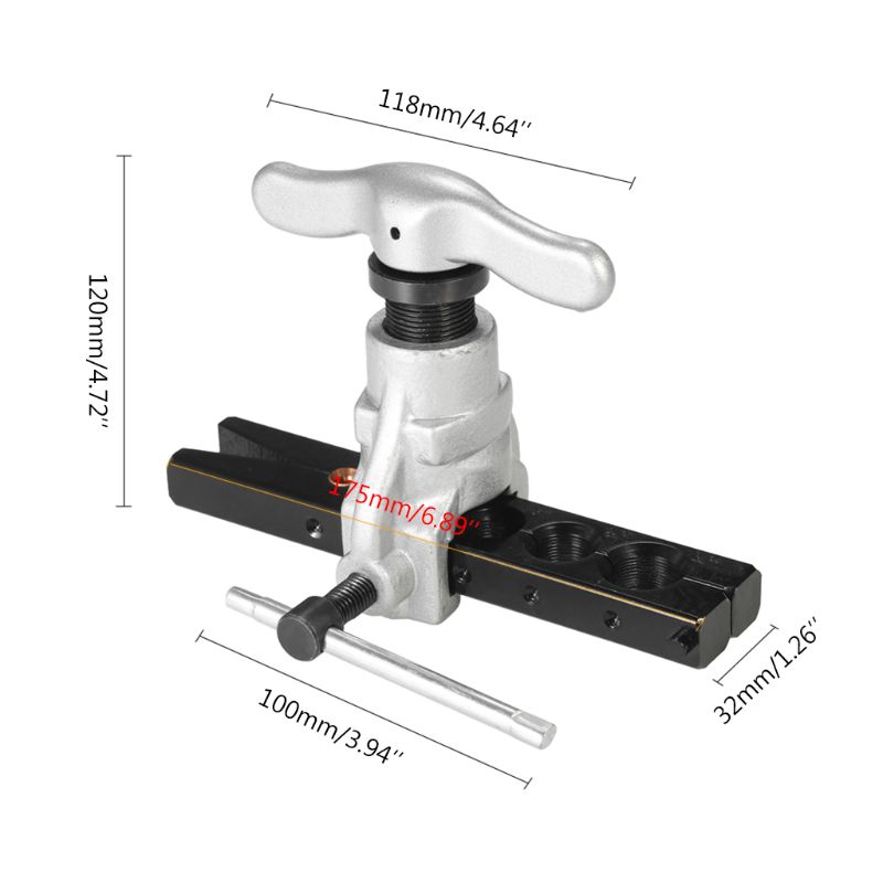 Manual Copper Tube Expansion Reamer Water Gas Brake Line Application Tubing Eccentric Cone Type Flaring Tool Sets Gadget