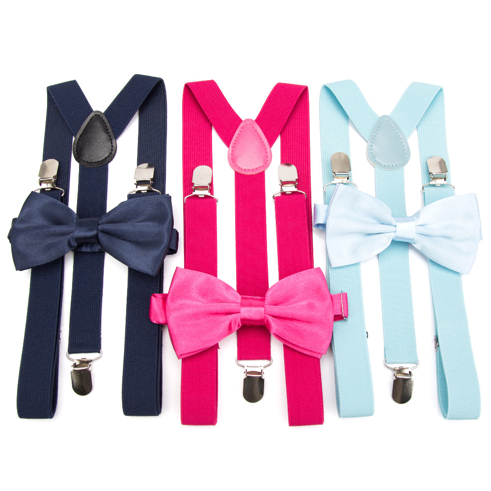Suspenders Bow Tie Set Men vintage Fashion for Women Bowtie Braces Trousers Tirantes Wedding Leisure Shirt Accessories
