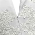 White/Ivory Sleeveless Tea Length First Communion Flower Girl Dresses for Kids Floral Lace Pageant Weddings Party Prom Gown