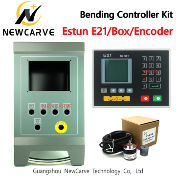 Bending Controller Kit Estun E21 Folding Press Brake Bending Machine Controller With Hanging Box Encoder Switches NEWCARVE