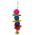 New 7Pcs Bird Toys Bird Parrot Swing Toy Colorful Chewing Hanging Hammock Swing Bell Pet Climbing Ladders Toys Pet Supplies