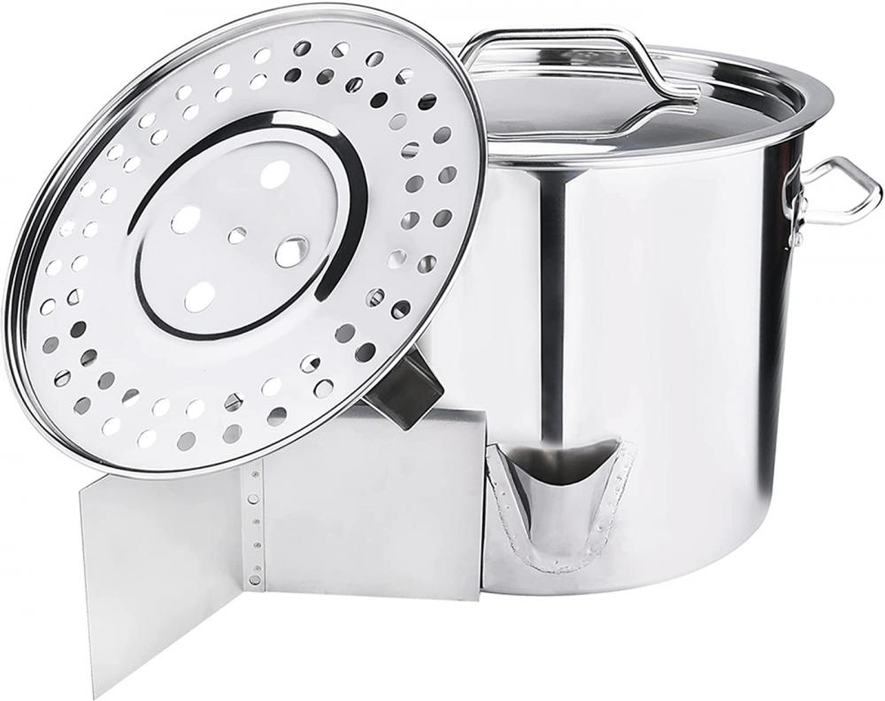52QT Stainless Tamale Steamer Pot with Lid