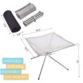 Portable Outdoor Fire Pit Folding Campfire Rack Outdoor Camping Incinerator Barbecue Burning Fire Folding Wood Stove Tools