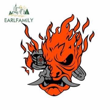 EARLFAMILY 13cm for Samurai Funny Car Stickers Vinyl Car Sticker Waterproof Interesting Sun Protection Camper Window Decals