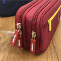 Large Capacity Zipper Pencil Case Creative Canvas Twill Pen Box School Student Boy Girl Pencil Bag Storge Stationery Supplies
